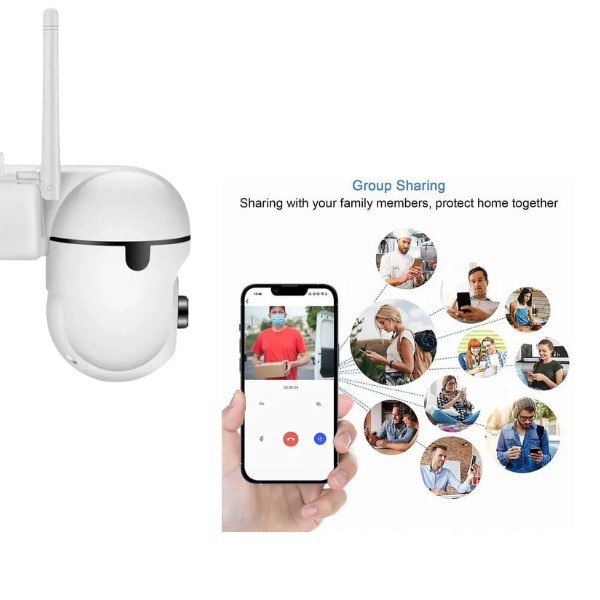 CAMARA DE SEGURIDAD IP WIFI HD 3MP DOMO